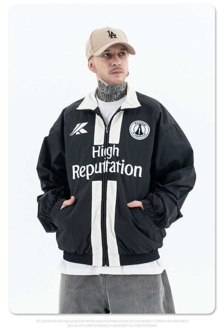 Stand Collar Zipper Jacket