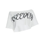 Letter printed versatile T-shirt