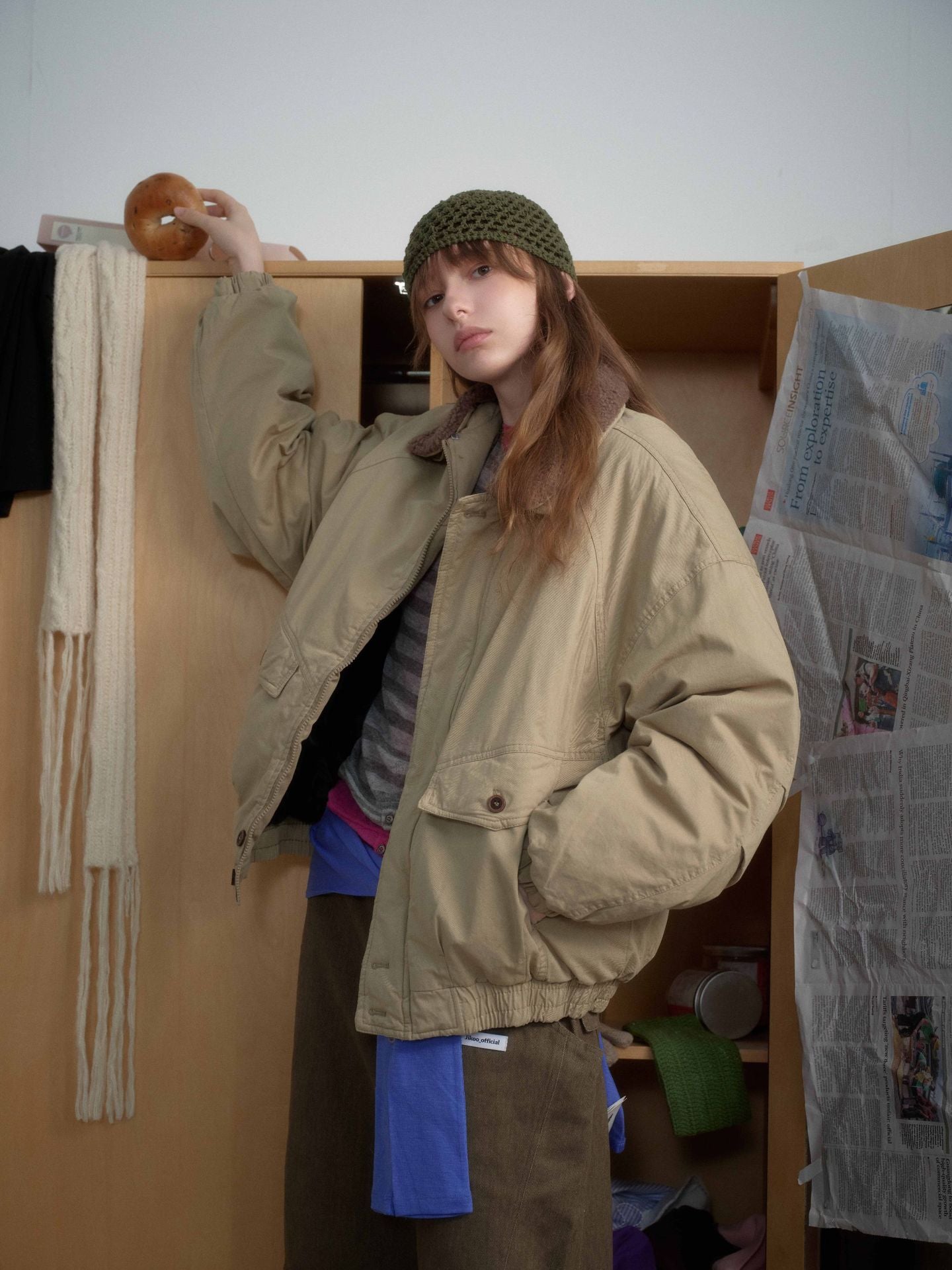 Lamb Wool Collar Cotton Jacket