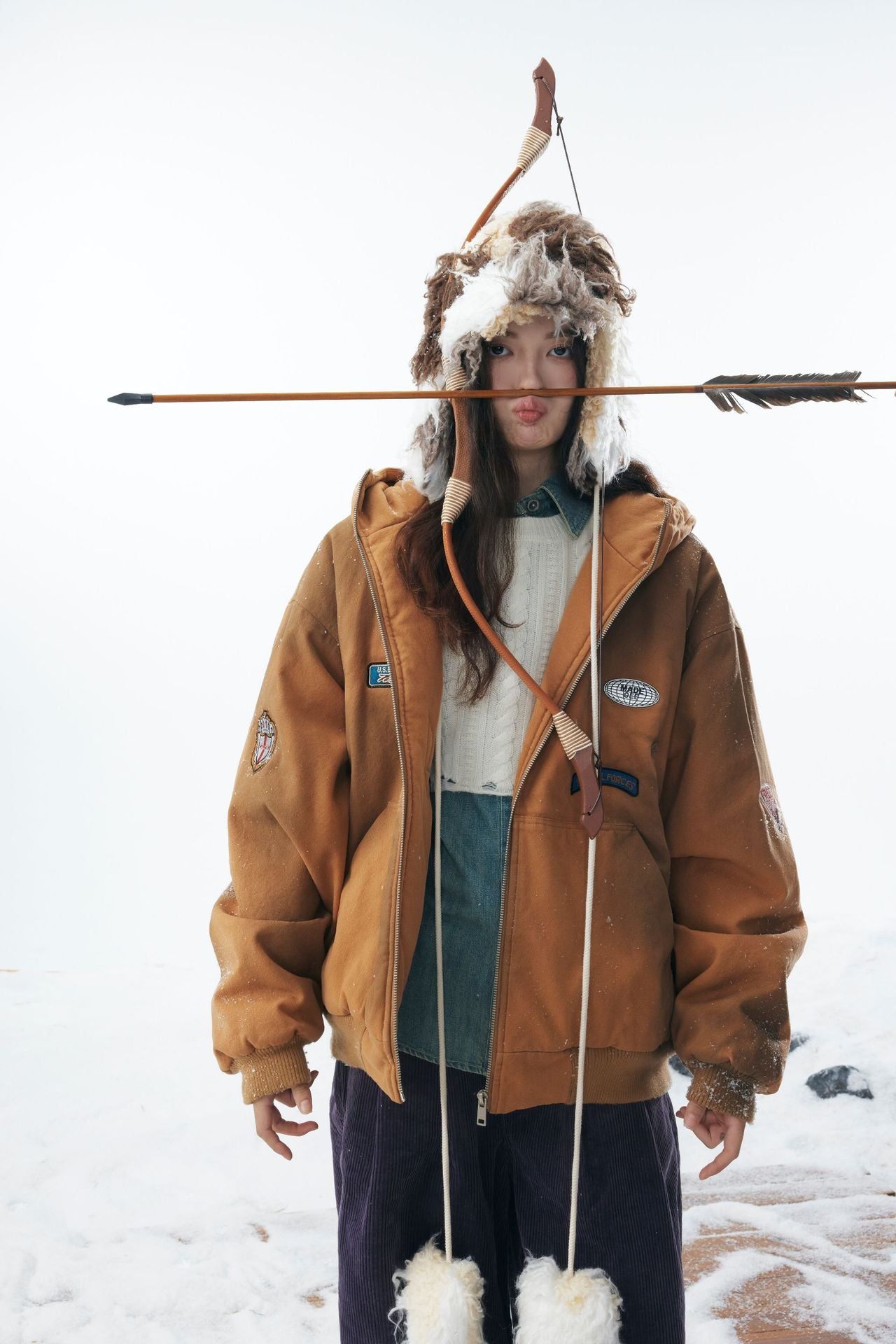 Washed Old Embroidered Cotton Jacket