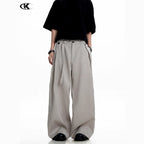 Wide-leg long pants