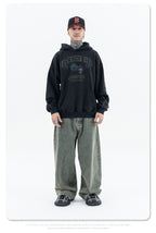 Faded Logo Hooded Sweatshirt Loose Fit