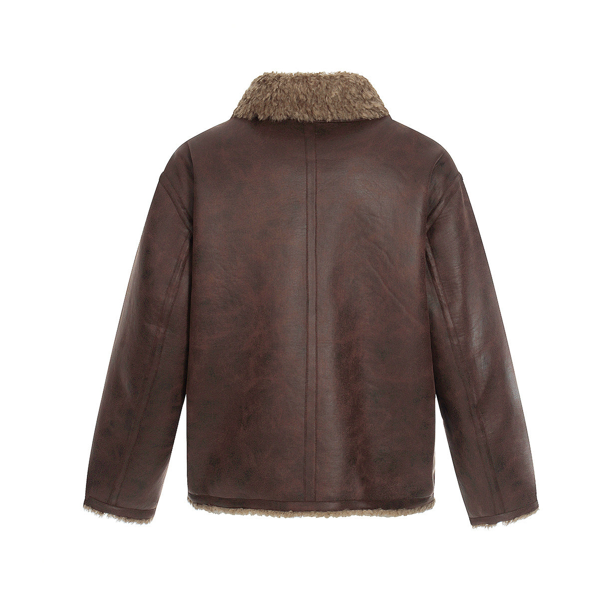 Fur And Leather Double-Sided Jacket