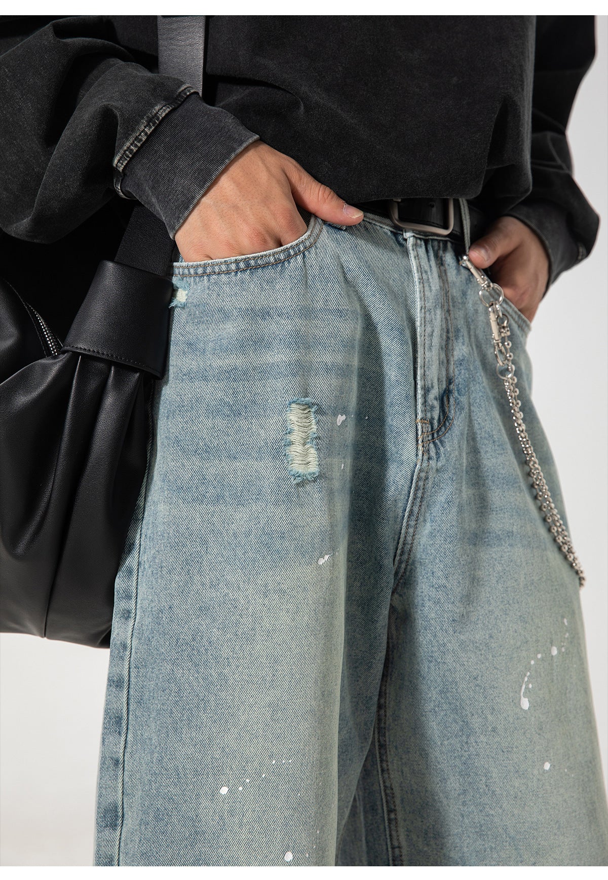 Distressed Denim Jeans