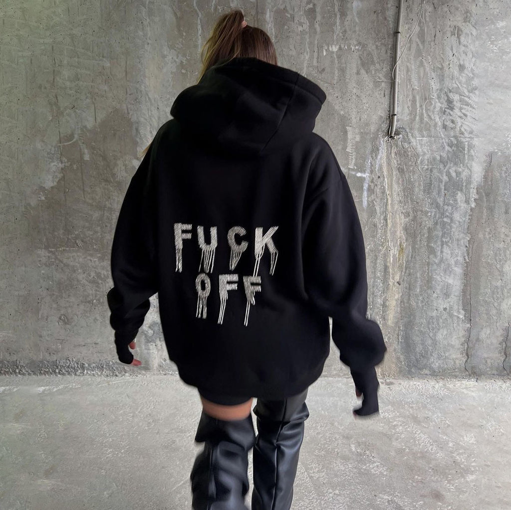 Sweatshirt with back pattern