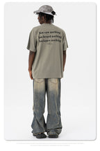 Angel Letter Print Crew Neck T-Shirt