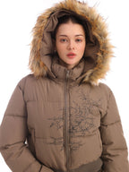 Winter Warm Fur-Trimmed Puffer Coat
