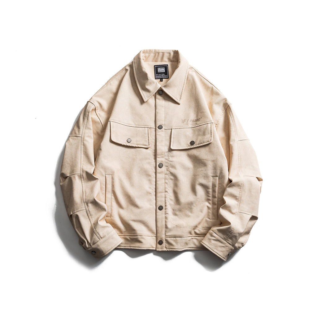 Leather Printed Jacket