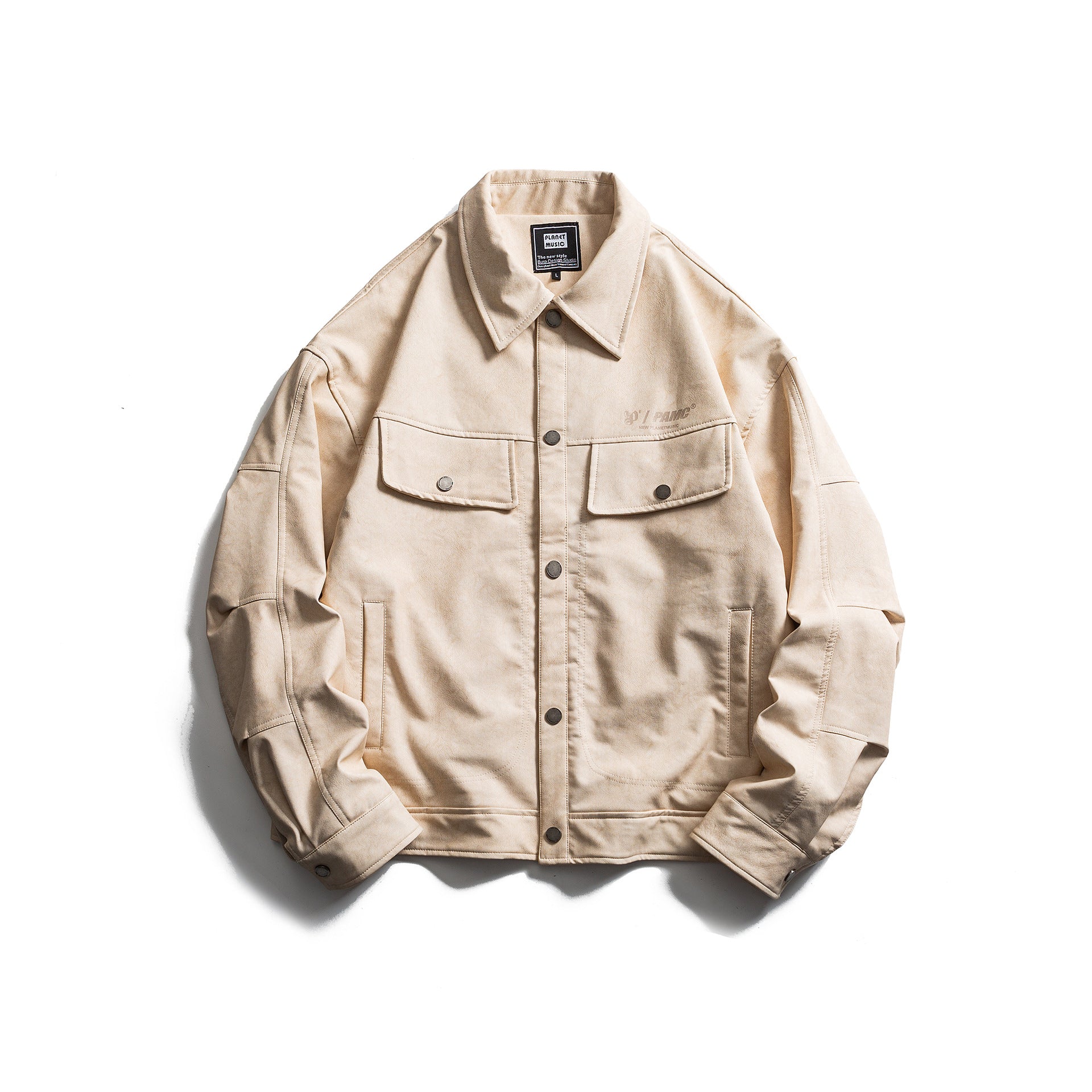 Leather Printed Jacket