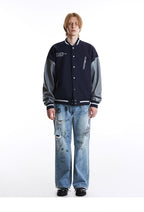 Leather Baseball Jacket