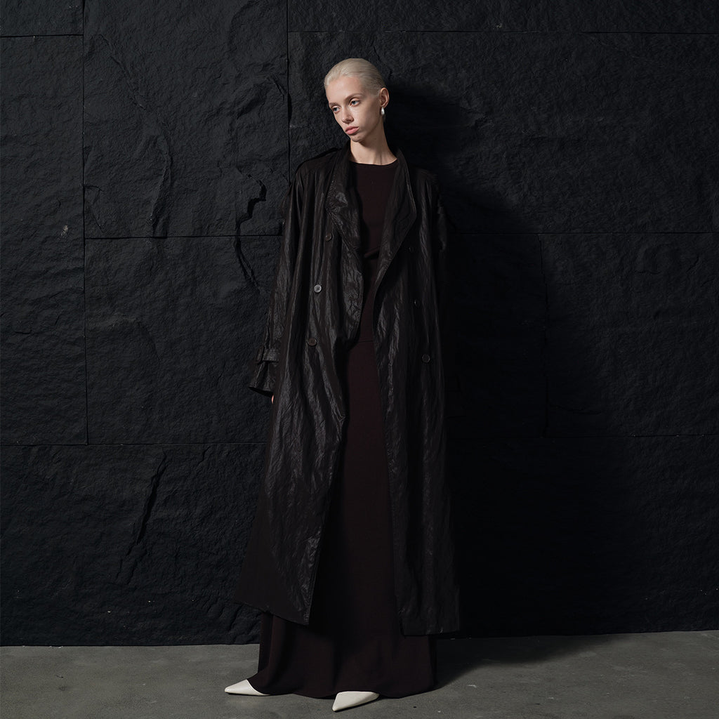 Leather Trench Coat