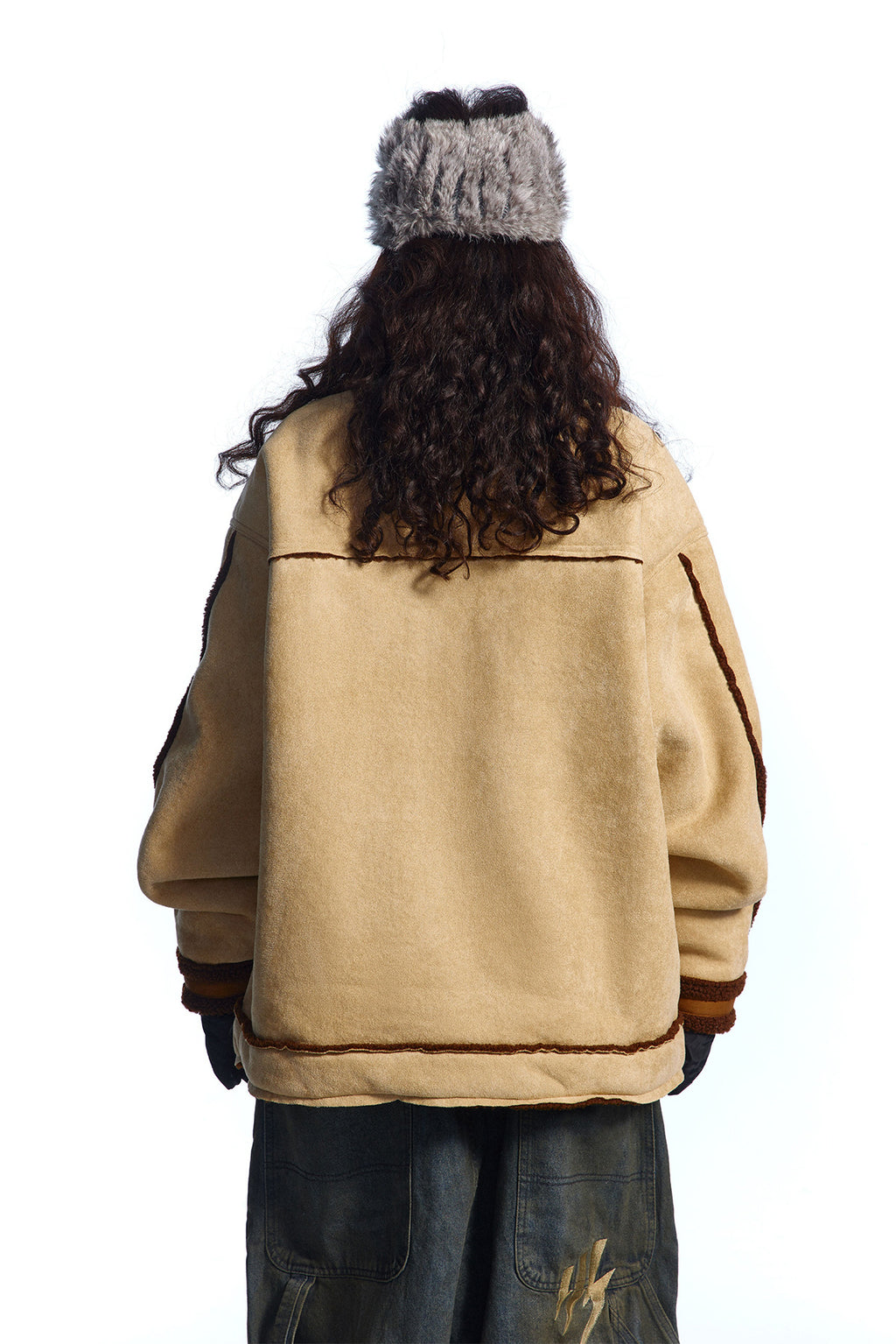 Suede Lamb Wool Cotton Coat Jacket