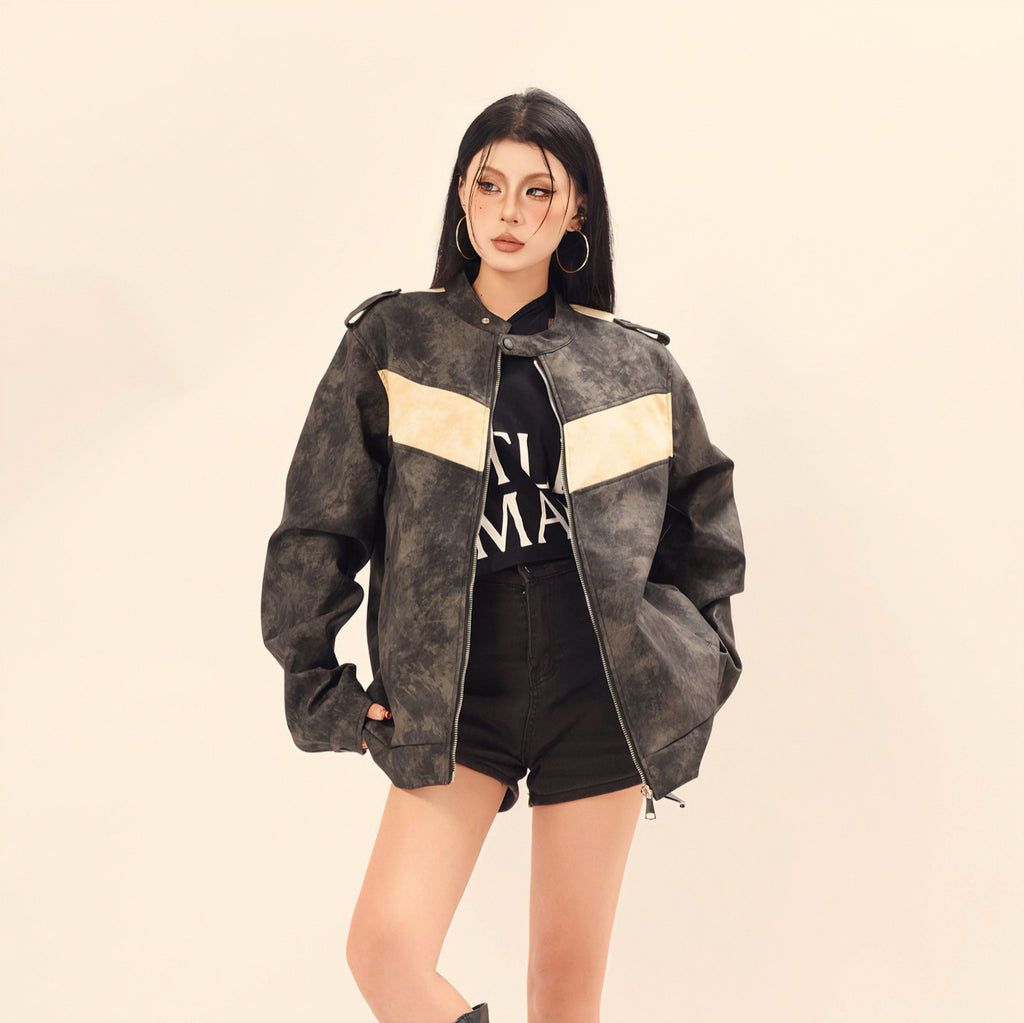 Clash collar jacket
