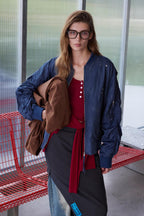 Crack wrinkled motorcycle Jacket