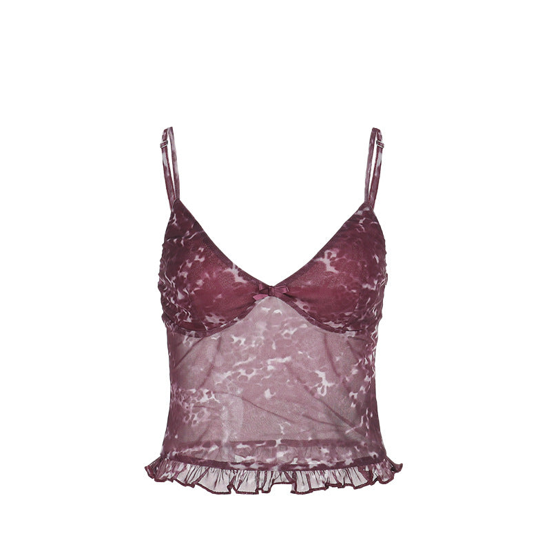 Sexy slim fit V-neck camisole top