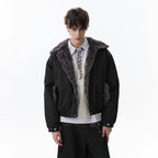 Fur Collar Velvet Jacket