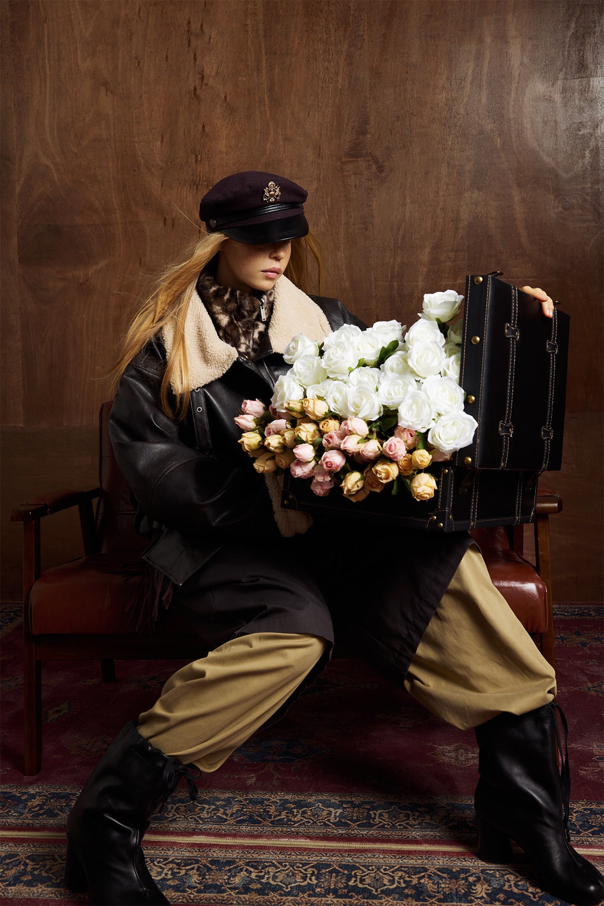 Leather And Cotton Jacket