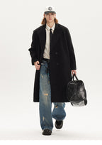 Retro Double-Breasted Wool Coat