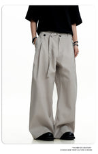 Wide-leg long pants