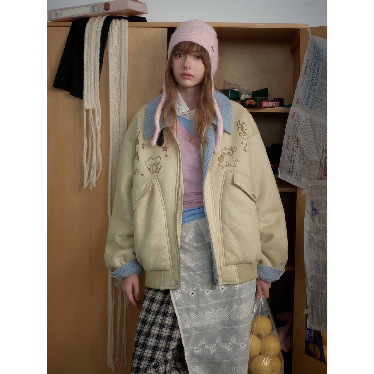 Suede Couple's Cotton Jacket