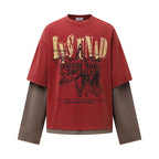 Fake Two-Piece Splicing Sweatshirt