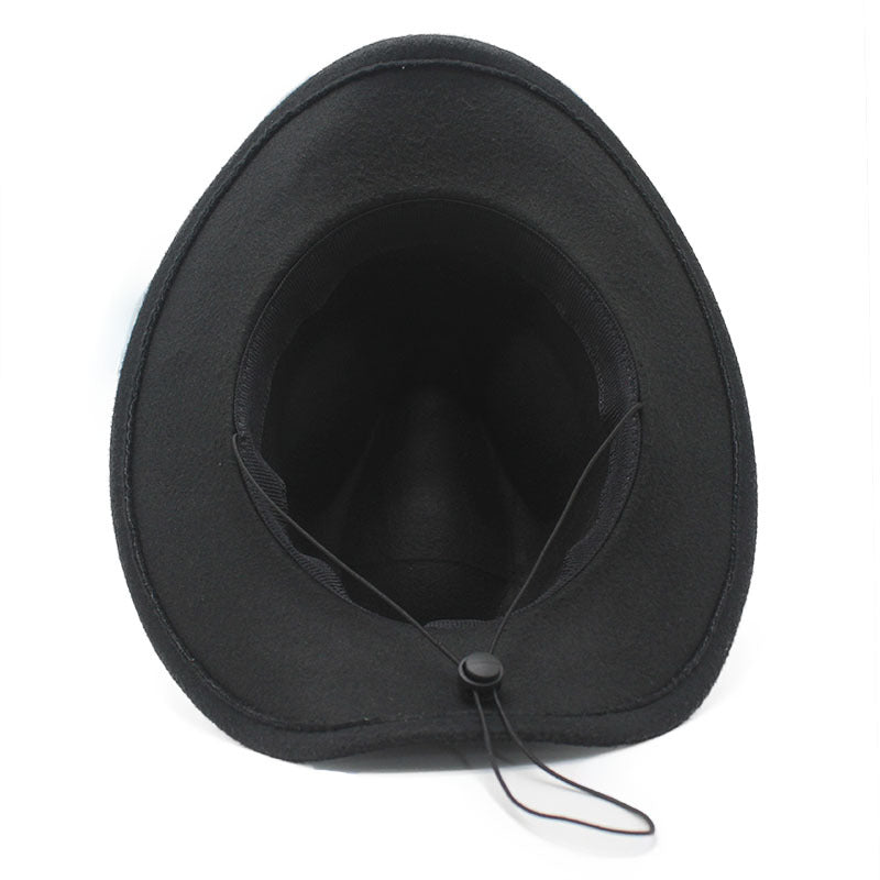 Western wool jazz hat