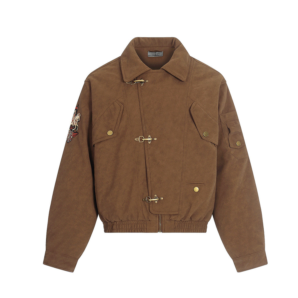 Luxury Emblem Embroidered Jacket