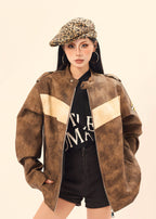 Contrast Collar Jacket