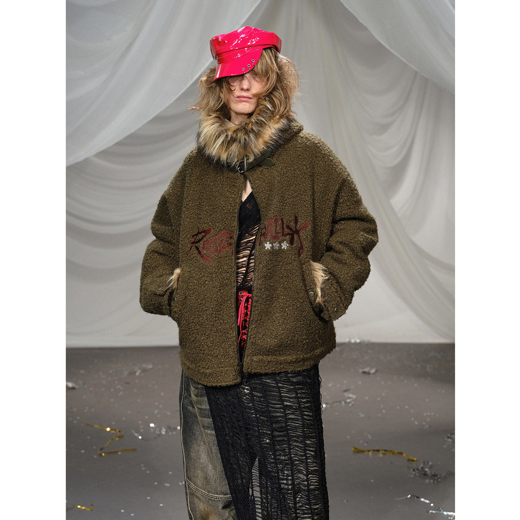 Lamb Wool Cotton Coat Jacket