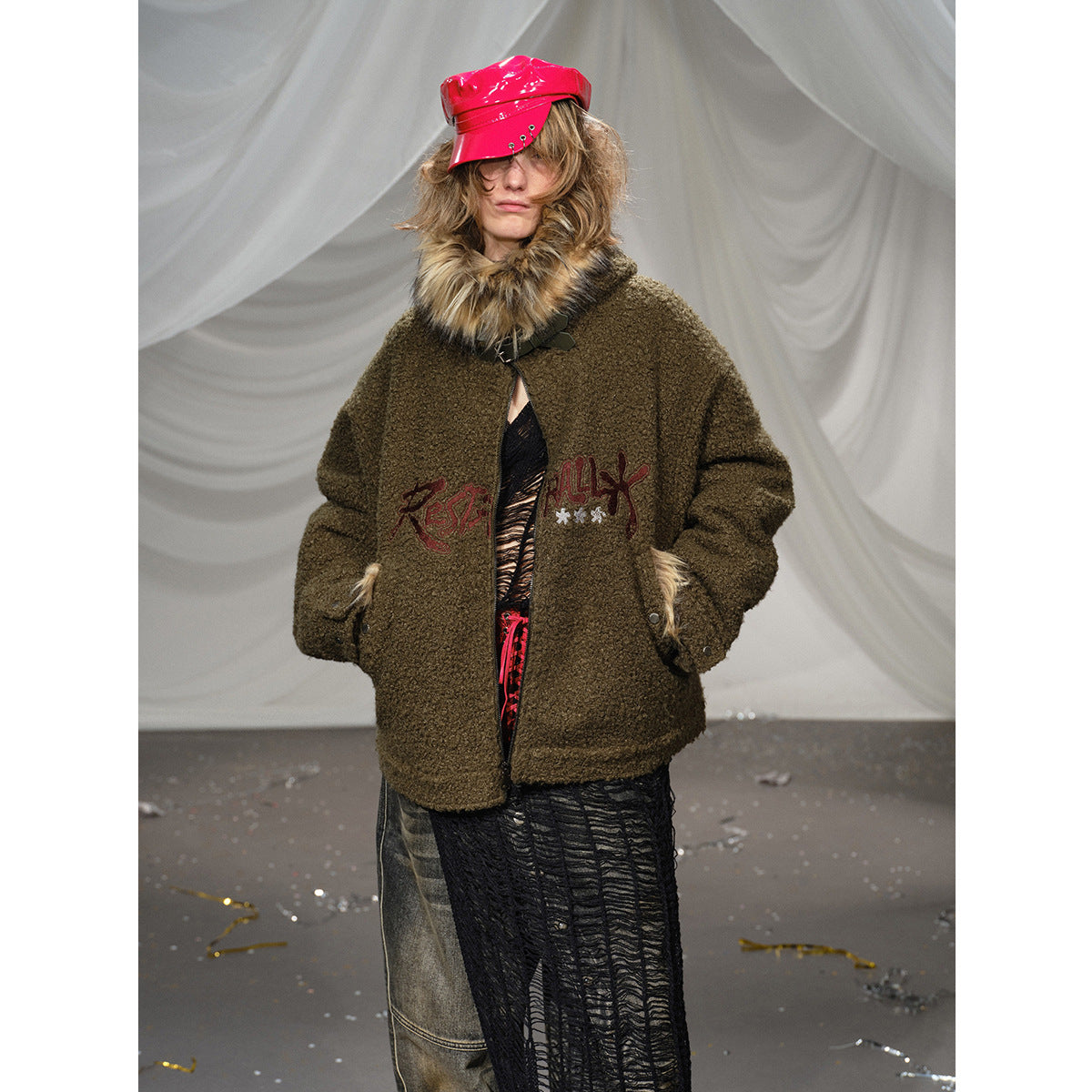 Lamb Wool Cotton Coat Jacket