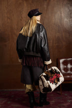 Leather And Cotton Jacket