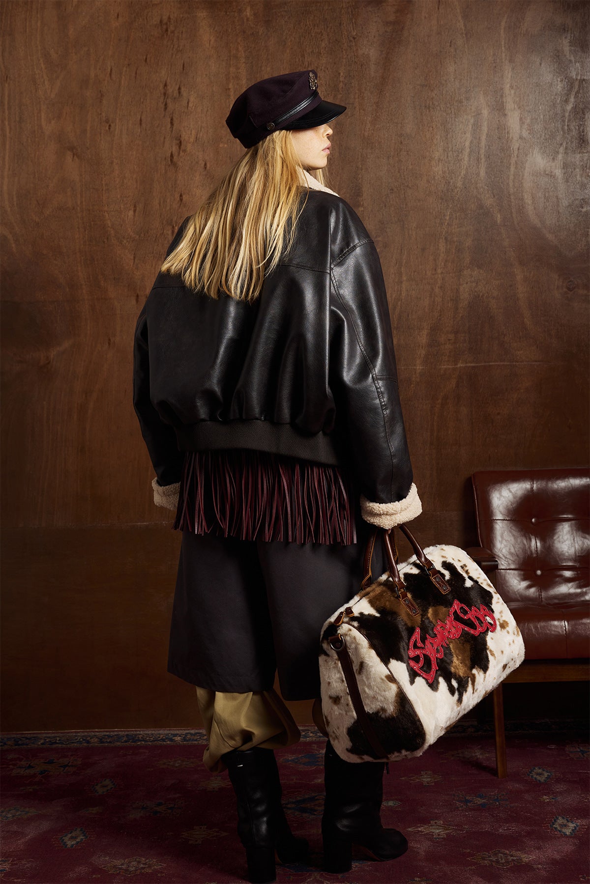 Leather And Cotton Jacket