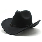 Western wool jazz hat
