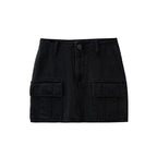 Pocket Denim Skirt
