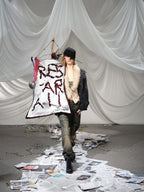 Knitted Sleeve Cotton Jacket