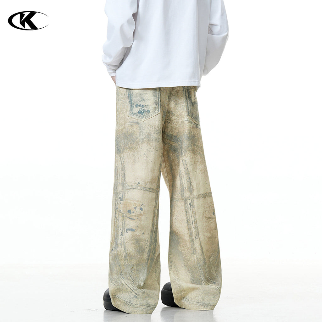 Printed Shell Pattern Denim