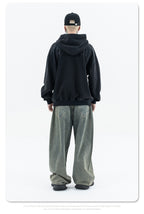 Faded Logo Hooded Sweatshirt Loose Fit