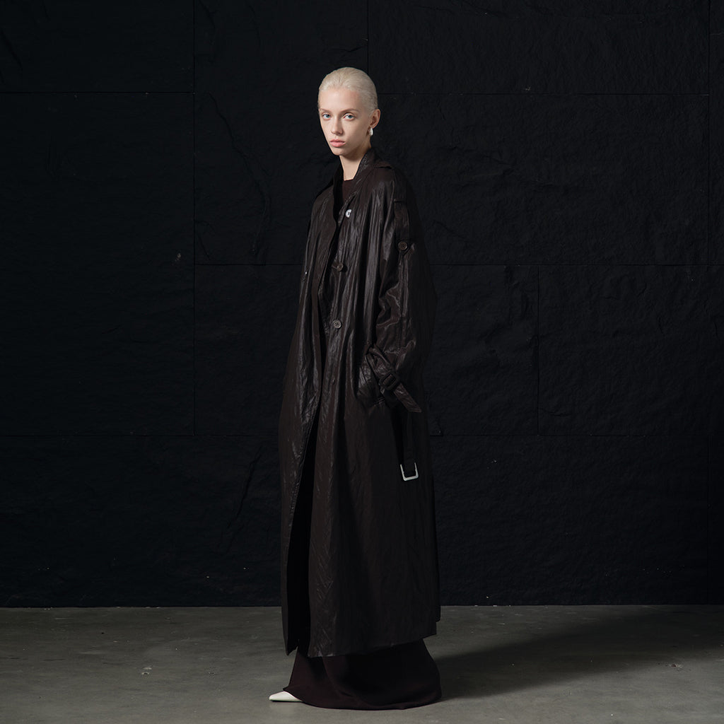 Leather Trench Coat
