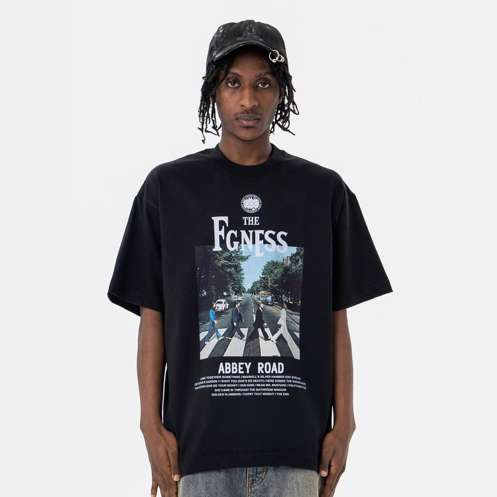 Men's Short Sleeve Rock Print T-Shirt