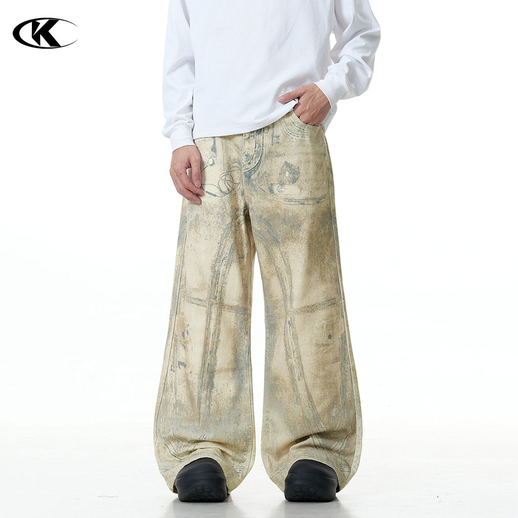 Printed Shell Pattern Denim