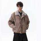 Rose Embroidered Leather Jacket