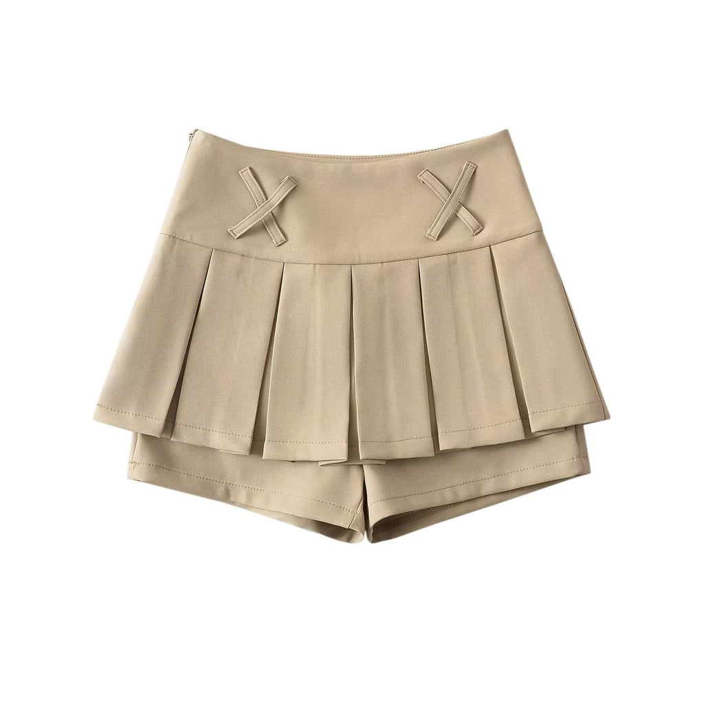 High Waisted Pleated Skirt
