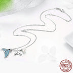 Mermaid silver necklace