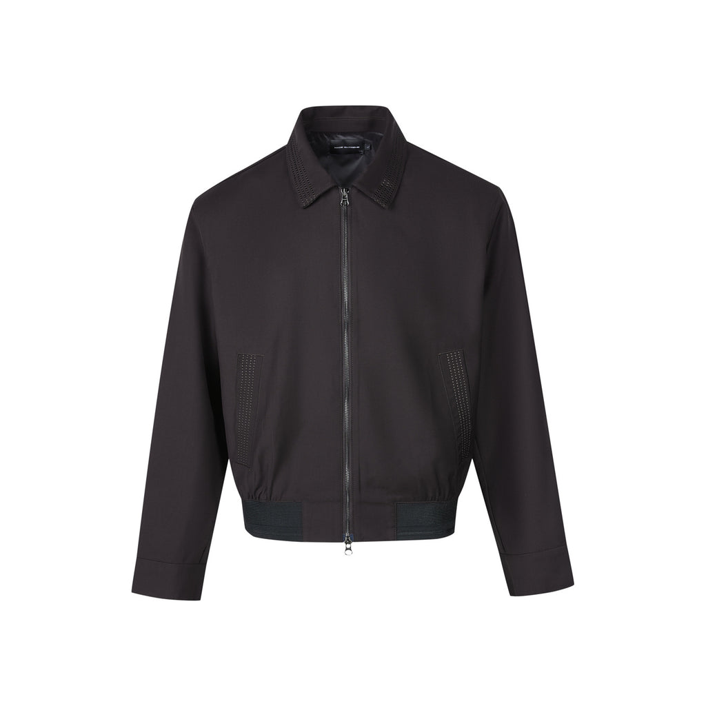 Herringbone Blended Fabric Jacket