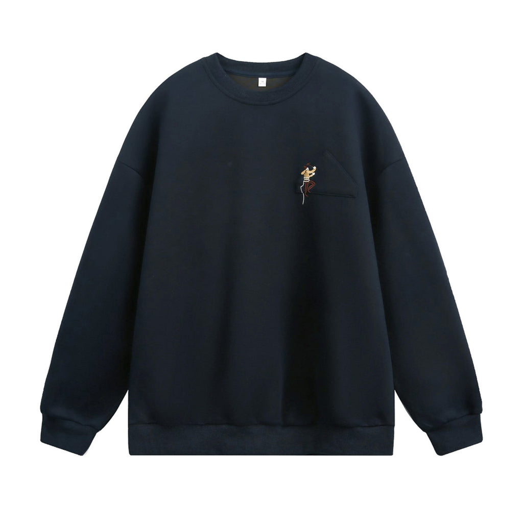 Round neck sweatshirt