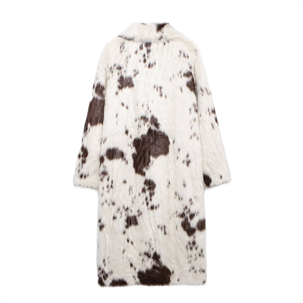 Animal Pattern Fur Coat