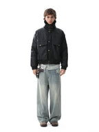 Cotton Pilot Leather Jacket