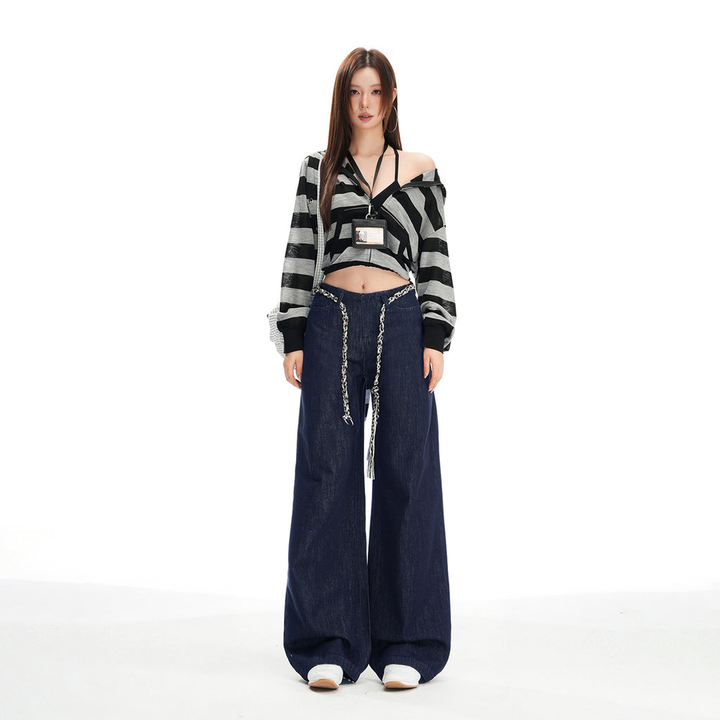 Denim loose pant