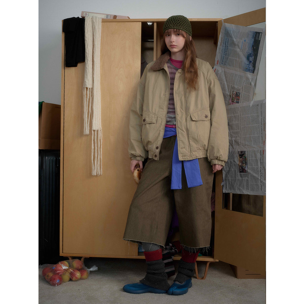 Lamb Wool Collar Cotton Jacket