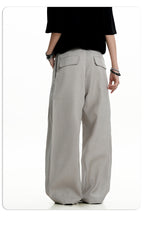 Wide-leg long pants